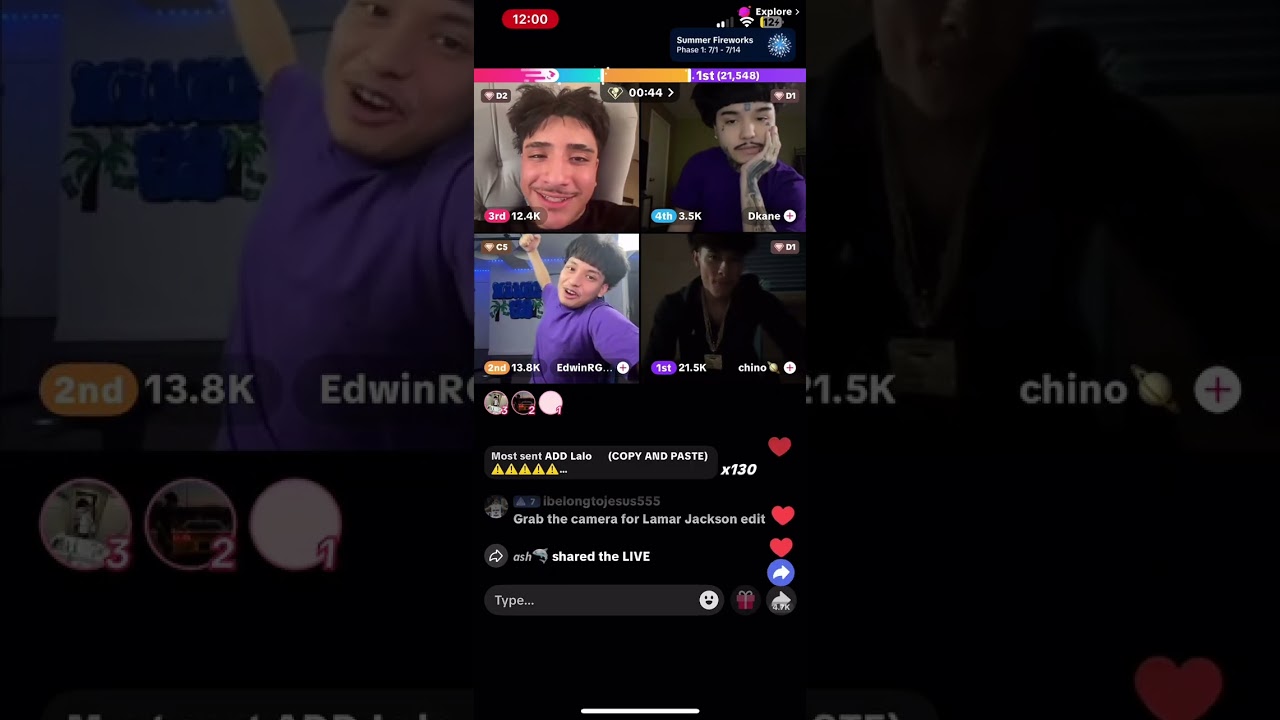 Arad and Alex and Edwin and dkane on live