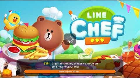 Game Play LINE CHEF Enjoy cooking with Brown! Food Truck - Pancakes Level (Part 1)