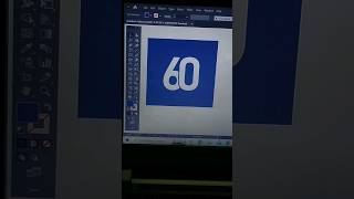 How To Create Simple 60 Number Logo Design In Adobe Illustrator || #shorts #shortviral #number