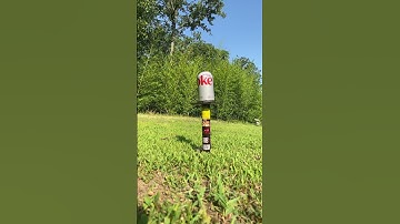 Coke can gets shot in slow motion