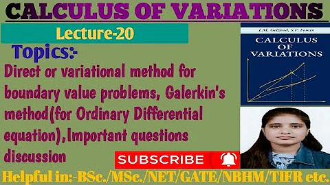 |Lec-20|Direct method for BVP|Galerkin's method(for O.D.E.)|Important questions discussion#links👇