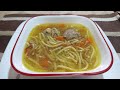 SOPA DE FIDEOS CON ALBÓNDIGAS, receta fácil y deliciosa