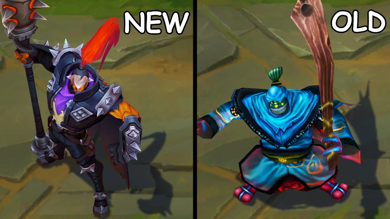 Jax Rework All Skins NEW and OLD Texture Comparison (League of Legends ...