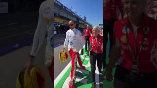 Lewis Hamilton arrives in style in Melbourne for 1st Race of the season