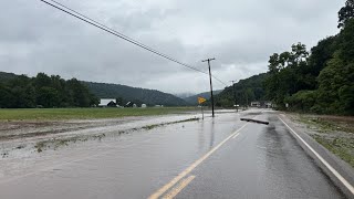 Severe storms flood several roads in Sullivan and Lycoming counties