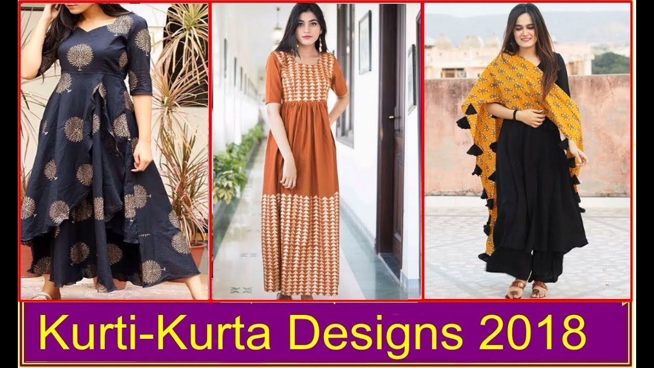 Trendy Long kurti designs 2018 | Latest kurti style for women winter ...
