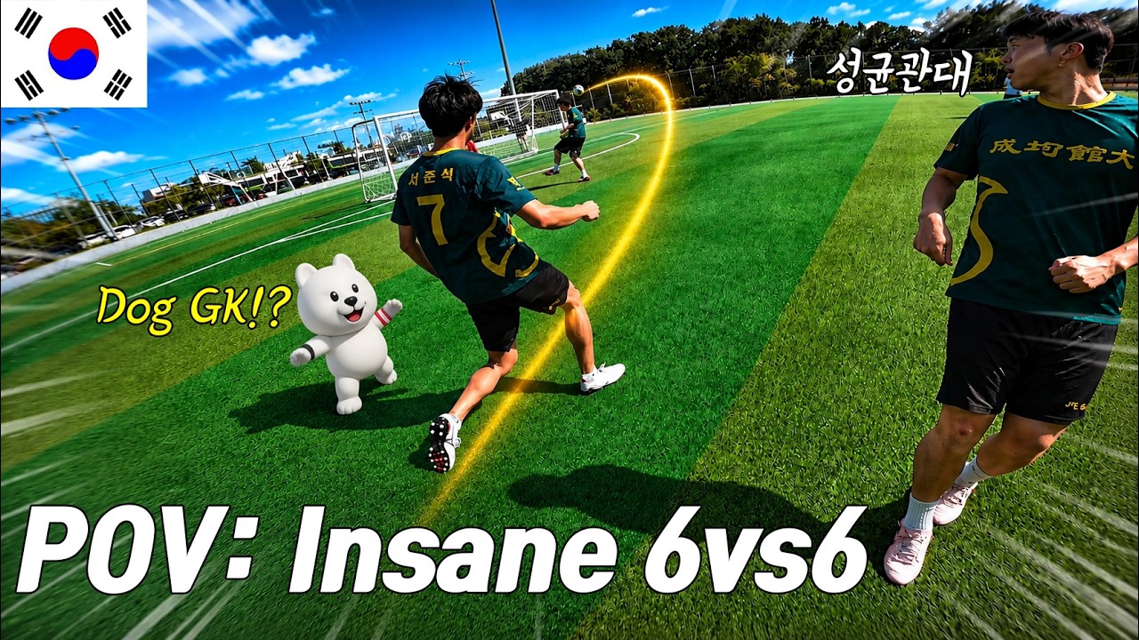 Can JFootball Beat University Players with a Dog Goalkeeper? 🐶⚽ | 6v6 Match
