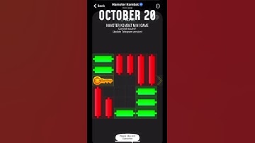 Hamster Kombat Mini Game Key Puzzle Solved! Watch this quick walkthrough for October 20, 2024