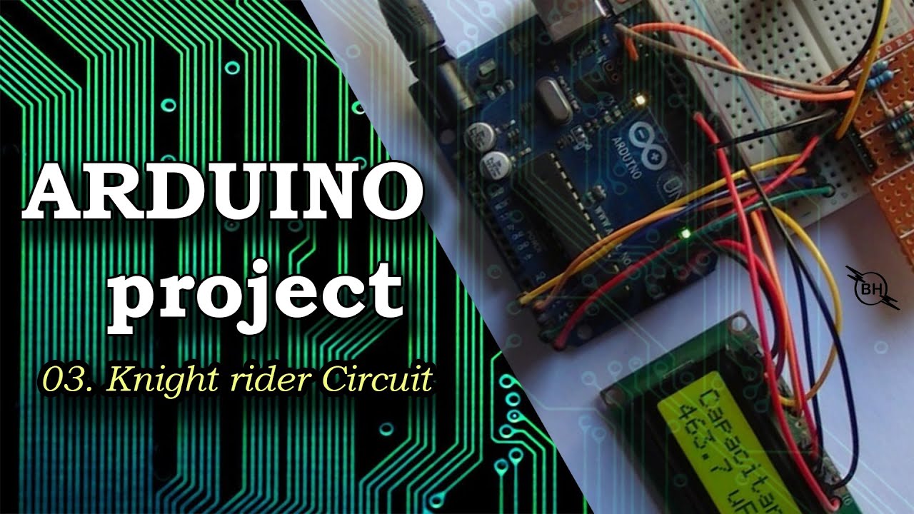 ARDUINO project Knight rider circuit [ world wide knight rider ] - YouTube