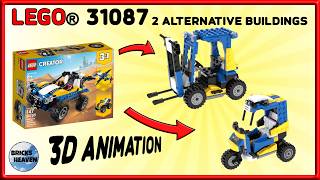 2 alternative Buildings of LEGO® 31087 - Dune Buggy - 3D Animation Build - Tutorial