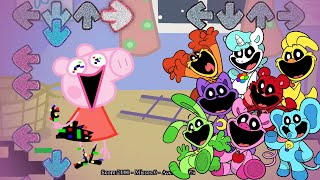 FNF Smiling Critters ALL PHASES vs Pibbified Peppa Pig Sings Discovery Glitch - Friday Night Funkin'