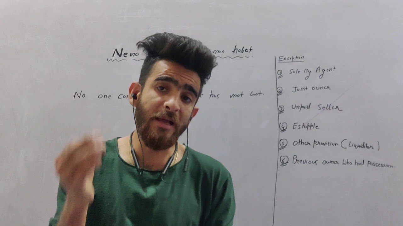 NEMO DAT QUAD HABET / SALE BY PARTY WHO IS NOT THE OWNER (SEC 27) NO ONE CAN GIVE WHAT HE DON'T HAVE