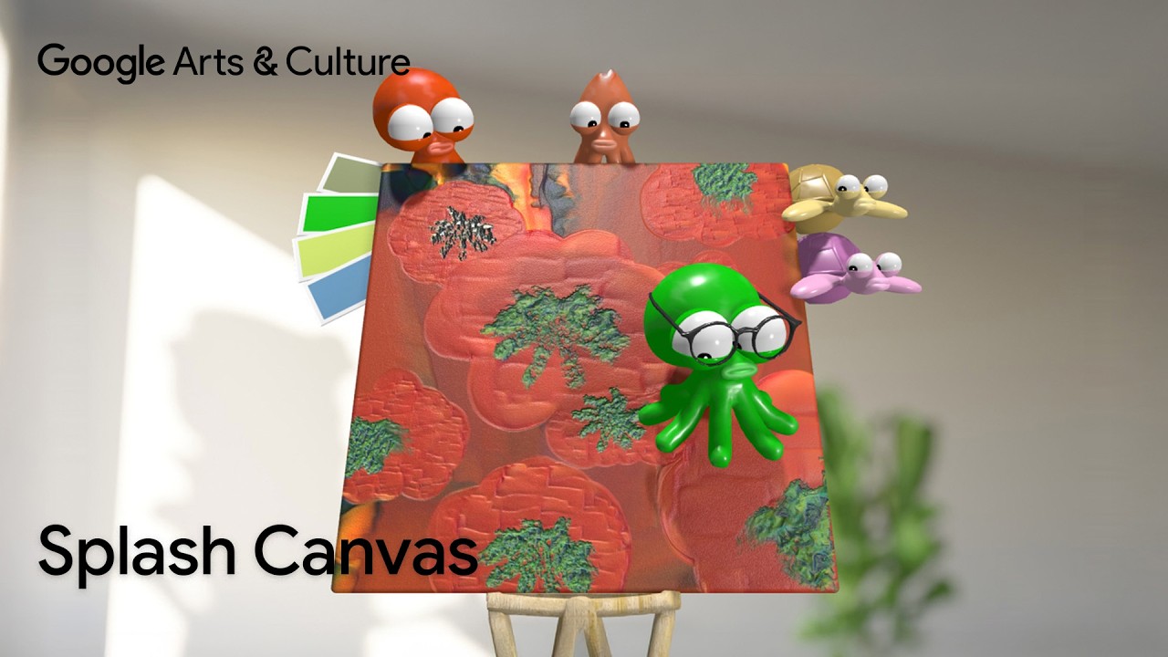 Paint your virtual liquid artwork for a moment of calm with Splash Canvas 🎨✨