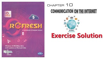 Ch-10 l Communication on the Internet l Refresh (Rise Series) Navneet l Std-5th