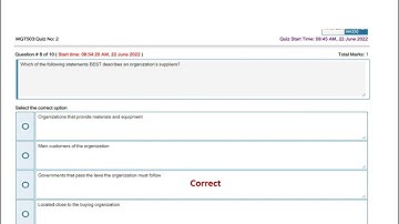 MGT503 QUIZ NO 2 Spring 2022