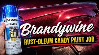 DIY BRANDYWINE CANDY PAINT JOB USING RUST-OLEUM COBALT BLUE