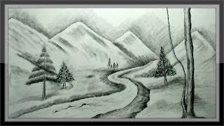 140 Drawing mountains ideas  mountain drawing drawings landscape drawings