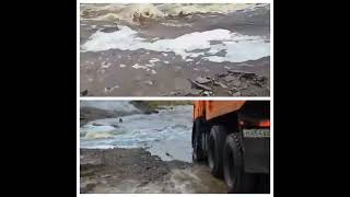 В Закаменском районе Бурятии размыло дорогу на подъезде к мосту