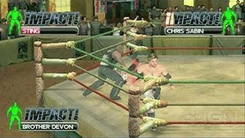 TNA Impact! Cross the Line Sony PSP Gameplay -