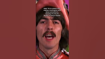 George Harrison looking miserable in "Hello Goodbye"