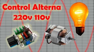 Control de potencia alterna (Dimmer, Atenuador, Regulador, 220v, 110v)