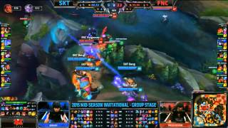 MSI SKT VS FNATIC GAME WITH BUGS