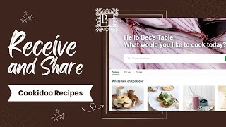 Sharing your created recipes