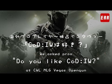 [EAA独占] 海外プロプレイヤーに聞く『CoD:IW』の感想 「IWは好き？」 （日本語字幕付き） | EAA