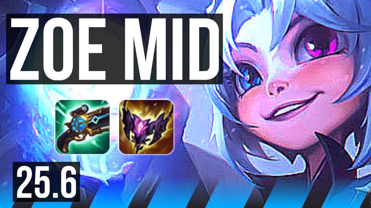 ZOE vs ORIANNA (MID) | 7/1/2, 600+ games | EUW Diamond | 25.6
