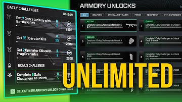 How Armory Unlocks Work in MW3 (Daily Challenges)