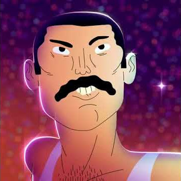 AY - OH of Freddie Mercury's anime on the LIVE AID