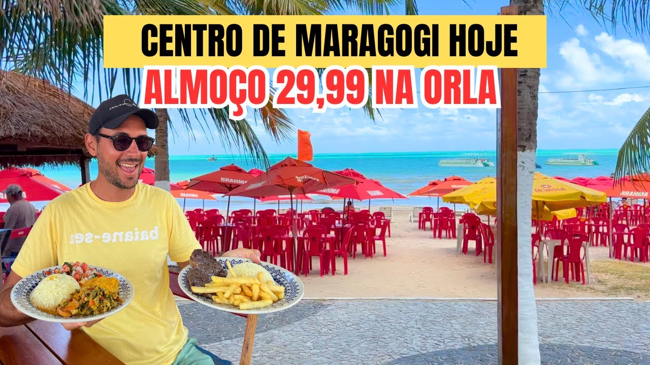 ONDE COMER BARATO, TOUR PELA ORLA DO CENTRO DE MARAGOGI HOJE QUINTA 11/12/2025 PRATO EXECUTIVO 29,99