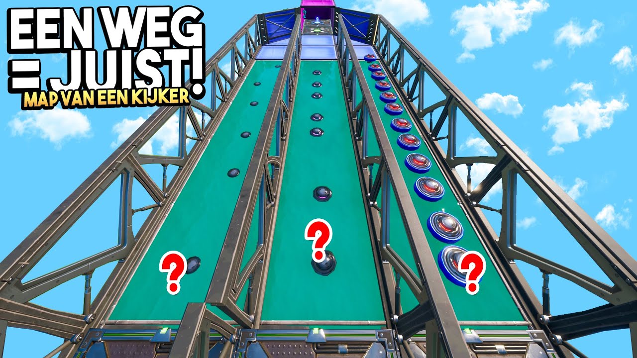 EEN WEG = JUIST 3.0!! - Fortnite Map van een kijker #117