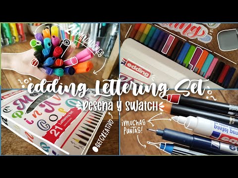¿El mejor set de Lettering? 🤯 Edding set x21 "Reseña y Review" | Lettersbythiago 🎨