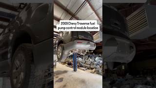 2009 Chevy Traverse fuel pump control module computer location on car part number 20850907