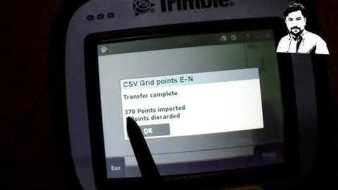 HOW TO IMPORT CSV &DIFERENRT  FORMAT FILES IN TRIMBLE TSC3 CONTROLLER URUD/HINDI