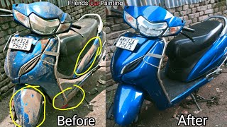 Activa Full Restoration Bike Honda Activa kaise colour Kare फुल रेस्टोरेशन बाइक होंडा एक्टिवा