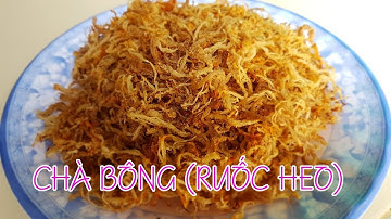 Cách Làm Chà Bông Heo Ngon (Ruốc Thịt Heo) | Quang Ngọc