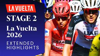 La Vuelta 2026 Stage 2 Extended Highlights | Monaco to Manosque Thriller & Uphill Sprint Finish!