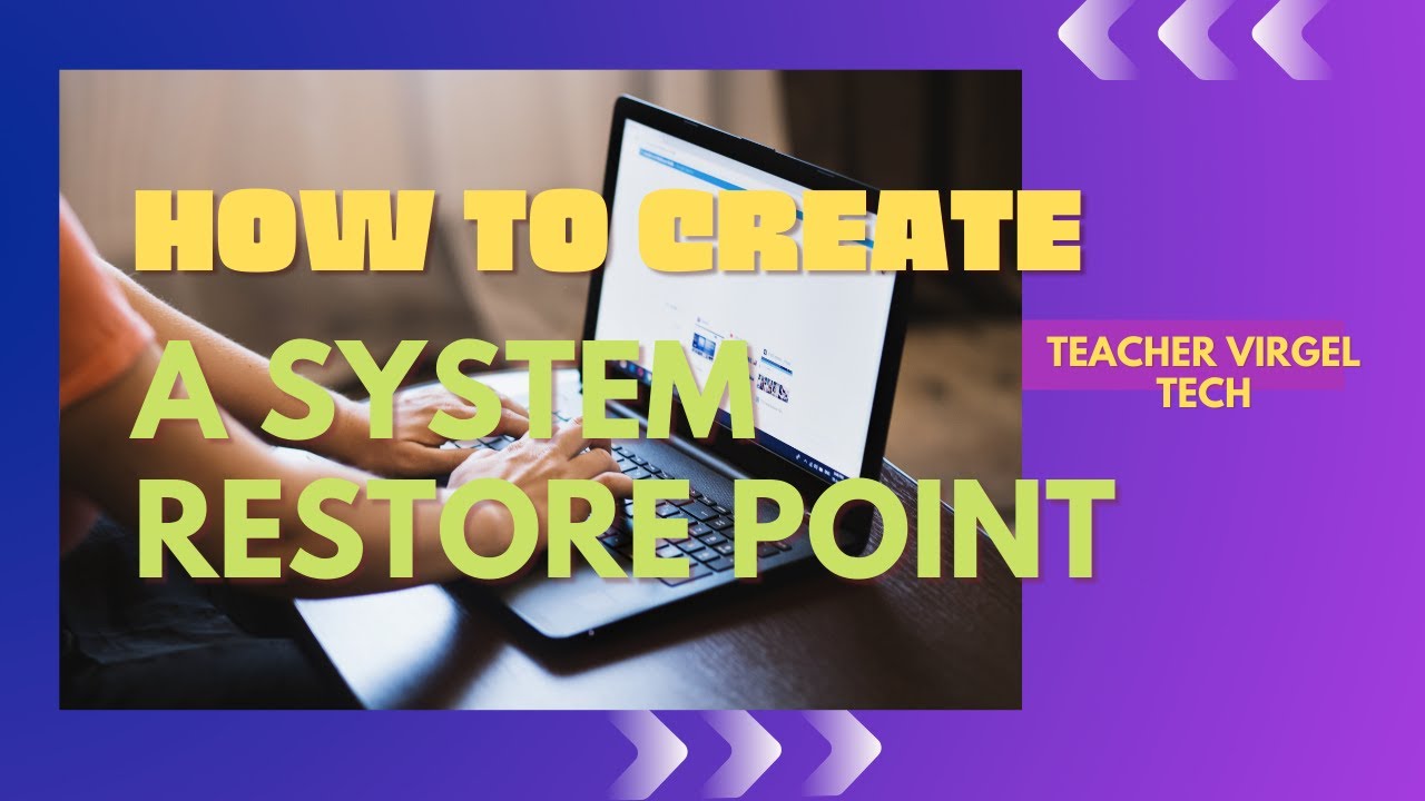 HOW TO CREATE A SYSTEM RESTORE POINT on Windows 10 / PAANO GUMAWA NG ...