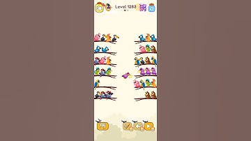 Bird sort calar game leval 1283 #games #leveldesign #colorgame #colorconcept #gameplay romanticvideo