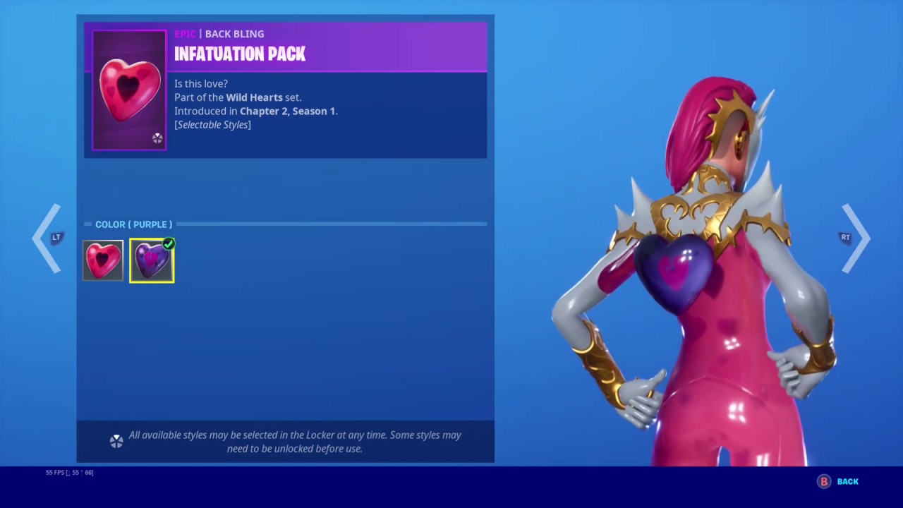 *NEW* INFATUATION PACK BACK BLING IN FORTNITE! (LOVETHORN SKIN)