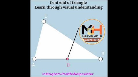 Centroid of triangle|| centre of triangle||  properties of triangle || Maths Help Center Mathshelpce