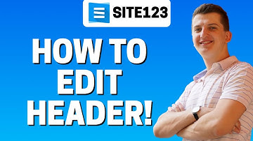 How To Edit Header in Site123