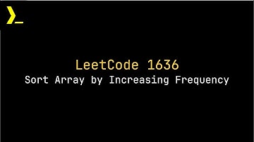 1636. Sort Array by Increasing Frequency
