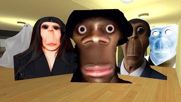 POV HI MY NAME IS AUUGHH ROSHALIA AND CRAZY OBUNGA #gmod #nextbots
