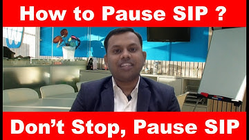 How to Pause SIP - Systematic Investment plan ? #sip #mutualfunds