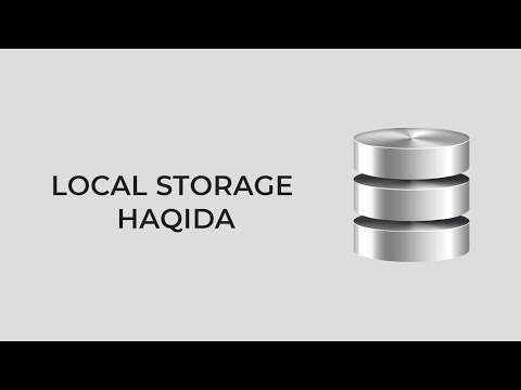 Video: WebStorage nima?