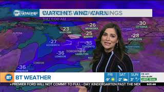Another bitterly cold day in the GTA