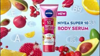 Reduce stubborn dark spots with the NEW NIVEA Extra Bright Super10 Body Serum!
